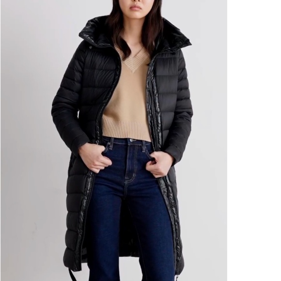 DKNY Hooded Quilted Zip-Front Puffer Coat – Black XXS NWT $229 - Picture 9 of 11